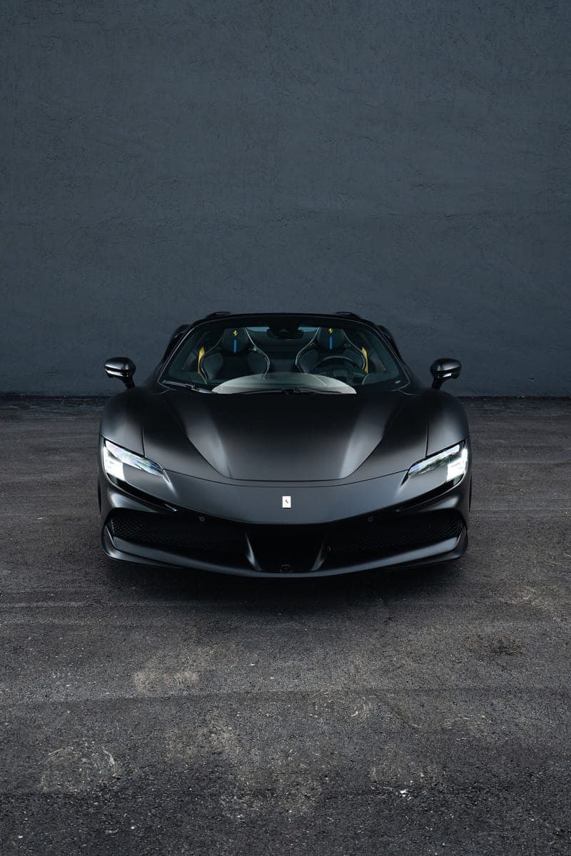 Ferrari SF90 Spider in Matte Black